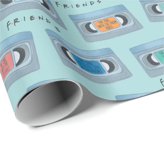 FRIENDS™ | The One With Video Tape Pattern Cadeaupapier (Rol Hoek)