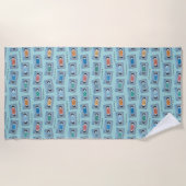 FRIENDS™ | The One With Video Tape Pattern Strandlaken (Voorkant)