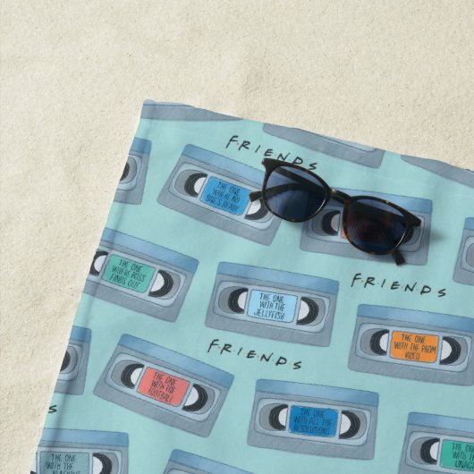 FRIENDS™ | The One With Video Tape Pattern Strandlaken (In situ)