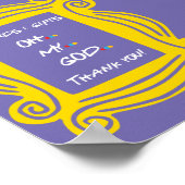 FRIENDS thema bruids douche bruiloft dank je bord Poster (Hoek)