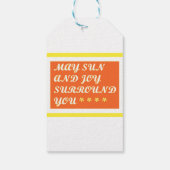Friends themed colors red blue white design    cadeaulabel (Achterkant)