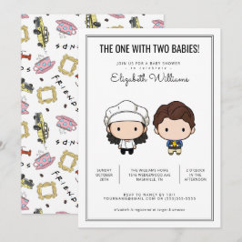 FRIENDS™ | Tweeling Baby Shower Uitnodiging