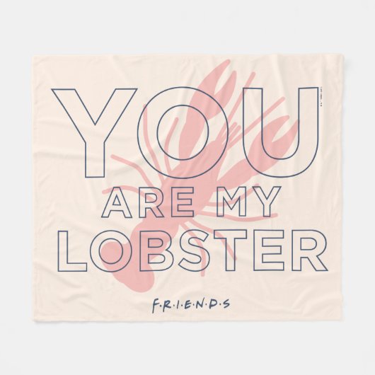 FRIENDS™ | U bent mijn lobster Fleece Deken (Voorkant (Horizontaal))