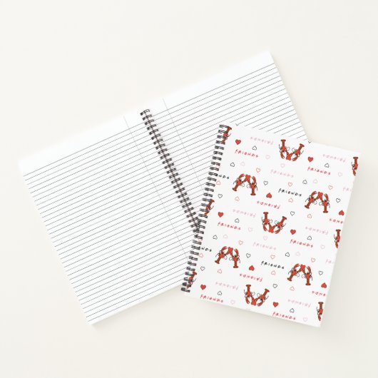 FRIENDS™ | U bent mijn Lobster Pattern Notitieboek (Binnen)