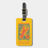 FRIENDS™ | U bent mijn Lobster Vibrant Graphic Bagagelabel (Voorkant verticaal)