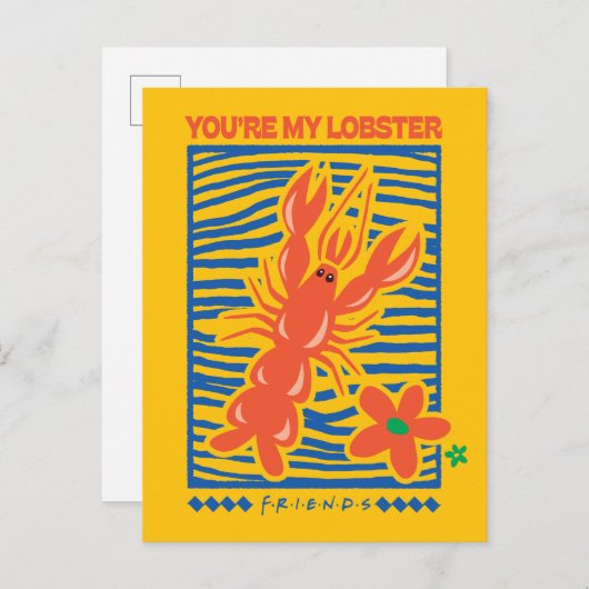 FRIENDS™ | U bent mijn Lobster Vibrant Graphic Briefkaart (Voorkant / Achterkant)