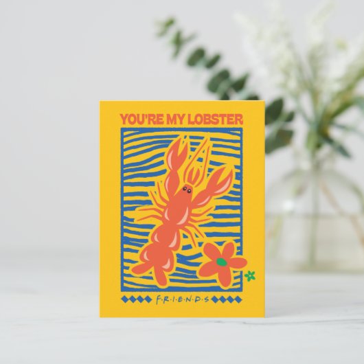 FRIENDS™ | U bent mijn Lobster Vibrant Graphic Briefkaart (Staand voorkant)