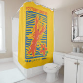 FRIENDS™ | U bent mijn Lobster Vibrant Graphic Douchegordijn (In situ)