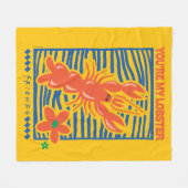 FRIENDS™ | U bent mijn Lobster Vibrant Graphic Fleece Deken (Voorkant (Horizontaal))