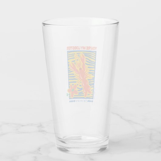 FRIENDS™ | U bent mijn Lobster Vibrant Graphic Glas (Achterkant)
