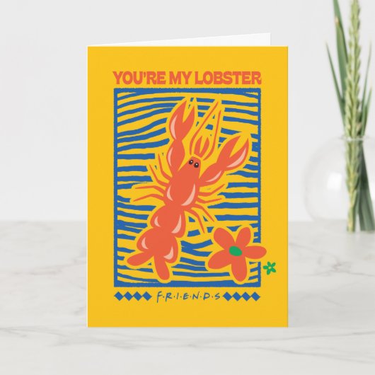 FRIENDS™ | U bent mijn Lobster Vibrant Graphic Kaart (Voorkant)