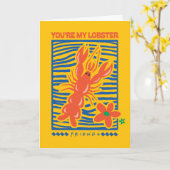 FRIENDS™ | U bent mijn Lobster Vibrant Graphic Kaart (Gele Bloem)