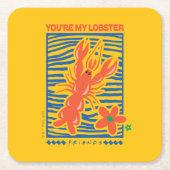 FRIENDS™ | U bent mijn Lobster Vibrant Graphic Kartonnen Onderzetters (Voorkant)