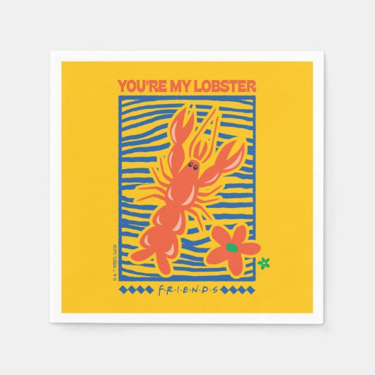 FRIENDS™ | U bent mijn Lobster Vibrant Graphic Servet (Voorkant)