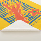 FRIENDS™ | U bent mijn Lobster Vibrant Graphic Sherpa Deken (3/4)