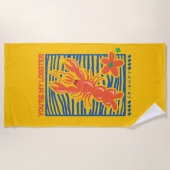 FRIENDS™ | U bent mijn Lobster Vibrant Graphic Strandlaken (Voorkant)