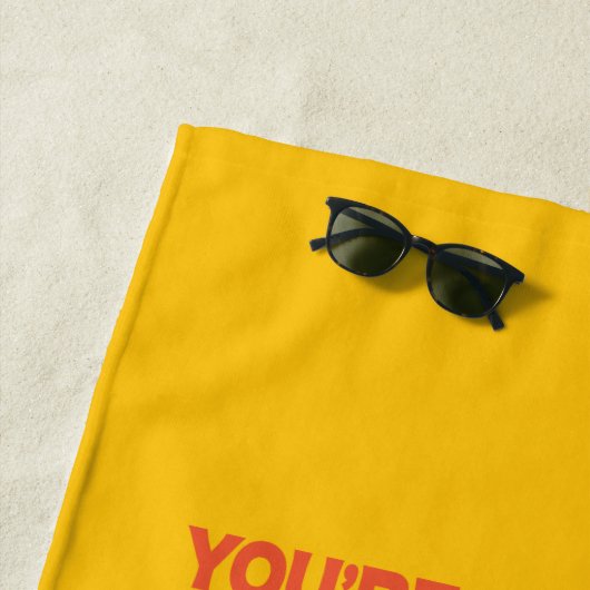 FRIENDS™ | U bent mijn Lobster Vibrant Graphic Strandlaken (In situ)