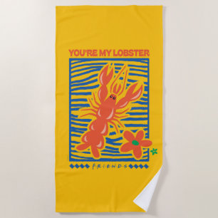 FRIENDS™ U bent mijn Lobster Vibrant Graphic Strandlaken