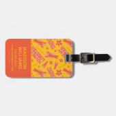 FRIENDS™ | U bent mijn Lobster Vibrant Pattern Bagagelabel (Voorkant horizontaal)