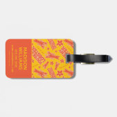 FRIENDS™ | U bent mijn Lobster Vibrant Pattern Bagagelabel (Achterkant horizontaal)