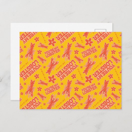 FRIENDS™ | U bent mijn Lobster Vibrant Pattern Briefkaart (Voorkant / Achterkant)