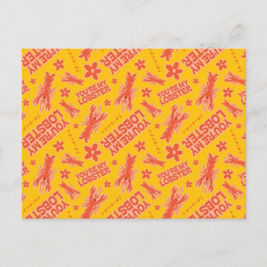 FRIENDS™ | U bent mijn Lobster Vibrant Pattern Briefkaart (Voorkant)