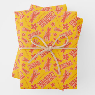 FRIENDS™   U bent mijn Lobster Vibrant Pattern Inpakpapier Vel