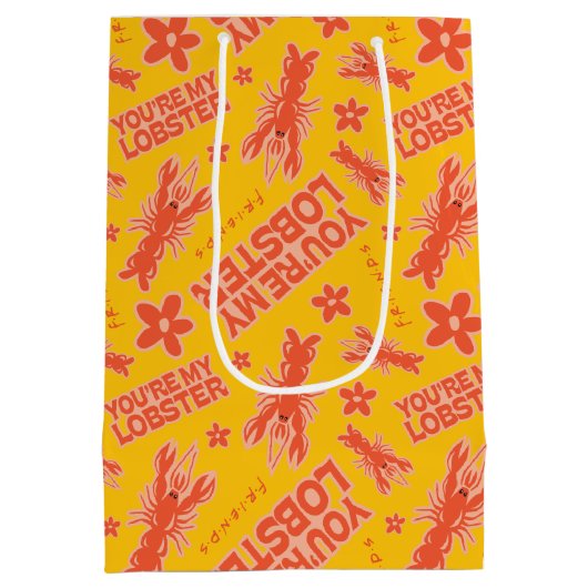 FRIENDS™ | U bent mijn Lobster Vibrant Pattern Medium Cadeauzakje (Achterkant)