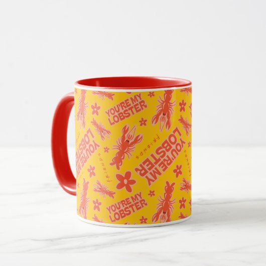 FRIENDS™ | U bent mijn Lobster Vibrant Pattern Mok (Voorkant links)