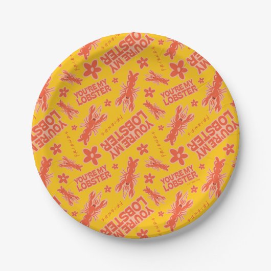 FRIENDS™ | U bent mijn Lobster Vibrant Pattern Papieren Bordje (Voorkant)