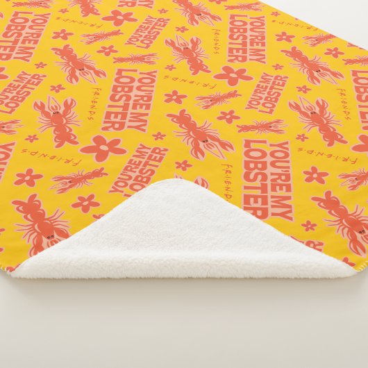 FRIENDS™ | U bent mijn Lobster Vibrant Pattern Sherpa Deken (3/4)