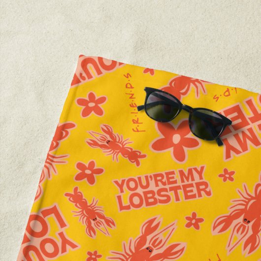 FRIENDS™ | U bent mijn Lobster Vibrant Pattern Strandlaken (In situ)
