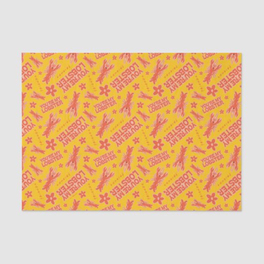 FRIENDS™ | U bent mijn Lobster Vibrant Pattern Tissuepapier (Voorkant)
