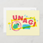 FRIENDS™ Unagi Briefkaart (Voorkant / Achterkant)