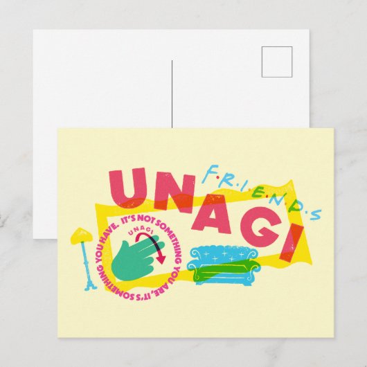 FRIENDS™ Unagi Briefkaart (Voorkant / Achterkant)