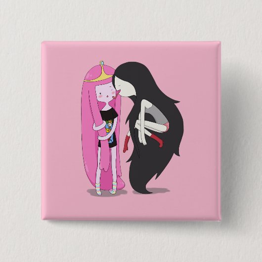 Friends Vierkante Button 5,1 Cm (Voorkant)