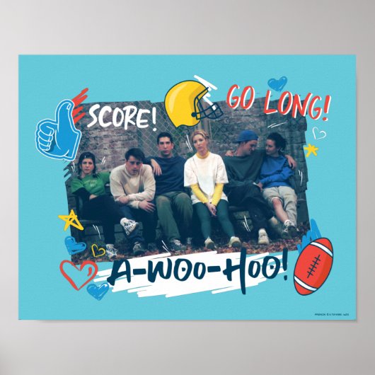 FRIENDS™ | Voetbalwedstrijd Poster (Voorkant)