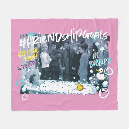 FRIENDS™ | Vriendschapsdoelen Fleece Deken (Voorkant (Horizontaal))