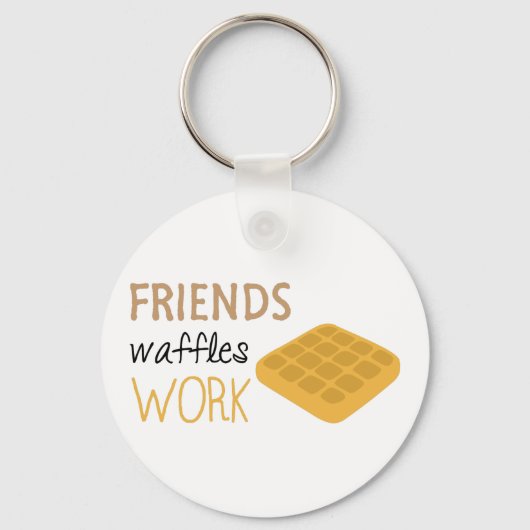 Friends Waffles Work Sleutelhanger (Voorkant)