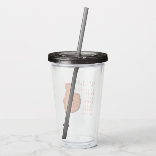 FRIENDS™ | Wat is er niet leuk? Acryl Drinkbeker (Achterkant)