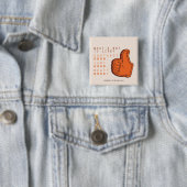 FRIENDS™ | Wat is er niet leuk? Vierkante Button 5,1 Cm (In situ)