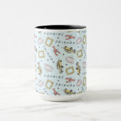 FRIENDS™ Watercolor Iconen Patroon Mok (Midden)