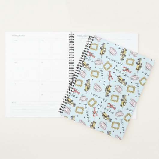 FRIENDS™ Watercolor Iconen Patroon Planner (Display)