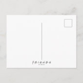 FRIENDS™ Watercolor Icons Bruidsfeestje Briefkaart (Achterkant)