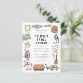 FRIENDS™ Watercolor Icons Bruidsfeestje Briefkaart (Staand voorkant)