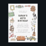 FRIENDS™ Watercolor Icons Verjaardag Briefkaart<br><div class="desc">Vier je verjaardag met een vleugje nostalgie met behulp van deze FRIENDS™-themed watercolor icons kaart. Met iconische symbolen uit de geliefde tv-serie,  voegt deze kaart een leuke en persoonlijke touch toe aan je verjaardagswensen.</div>