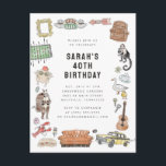 FRIENDS™ Watercolor Icons Verjaardag Briefkaart<br><div class="desc">Vier je verjaardag met een vleugje nostalgie met behulp van deze FRIENDS™-themed watercolor icons kaart. Met iconische symbolen uit de geliefde tv-serie,  voegt deze kaart een leuke en persoonlijke touch toe aan je verjaardagswensen.</div>