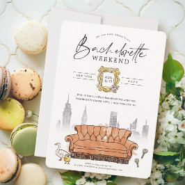 FRIENDS™ |  Watercolor vrijgezellenfeest weekend Kaart