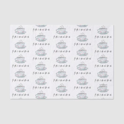 FRIENDS™ | Waterverf Koffiemok Tissuepapier (Voorkant)