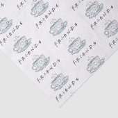 FRIENDS™ | Waterverf Koffiemok Tissuepapier (Detail)